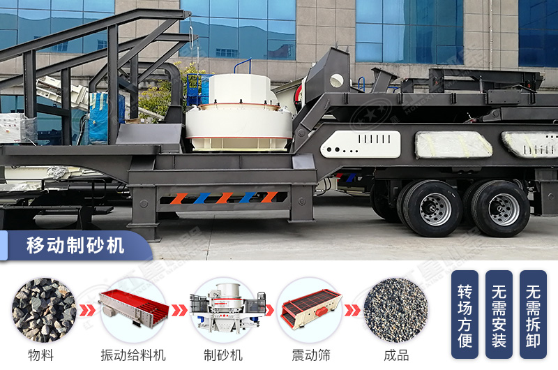 花崗巖移動(dòng)制砂機(jī)成品展示 花崗巖移動(dòng)制砂機(jī)成品展示