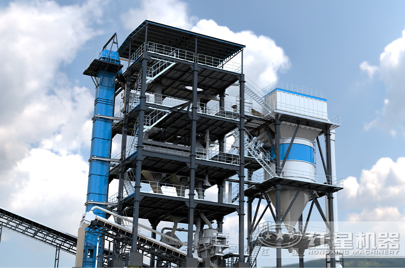 砂巖制砂樓搭建現(xiàn)場實(shí)拍圖