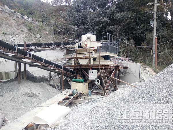 建筑用砂制砂機作業(yè)現場 建筑用砂制砂機作業(yè)現場