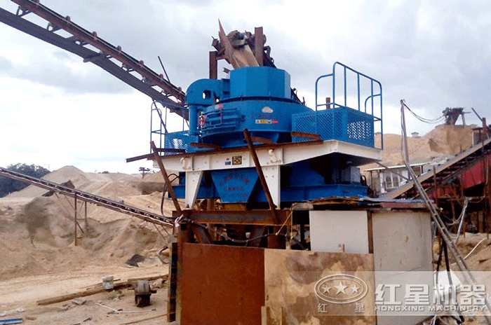 制砂機的現(xiàn)場作業(yè)圖展示