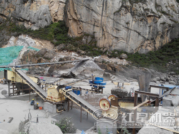 人工砂現(xiàn)場