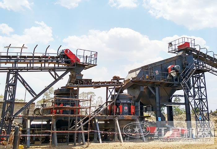 紅星用戶圓錐破作業(yè)現(xiàn)場(chǎng) 紅星用戶圓錐破作業(yè)現(xiàn)場(chǎng)