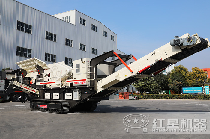 履帶移動式碎石破碎機(jī)設(shè)備展示