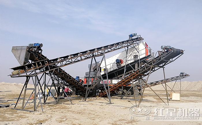 可移動破石機(jī)客戶現(xiàn)場