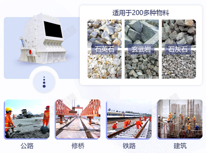 反擊式碎石機應用范圍 反擊式碎石機應用范圍