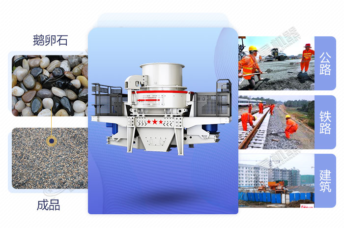 鵝卵石制砂機(jī)后應(yīng)用廣泛 鵝卵石制砂機(jī)后應(yīng)用廣泛
