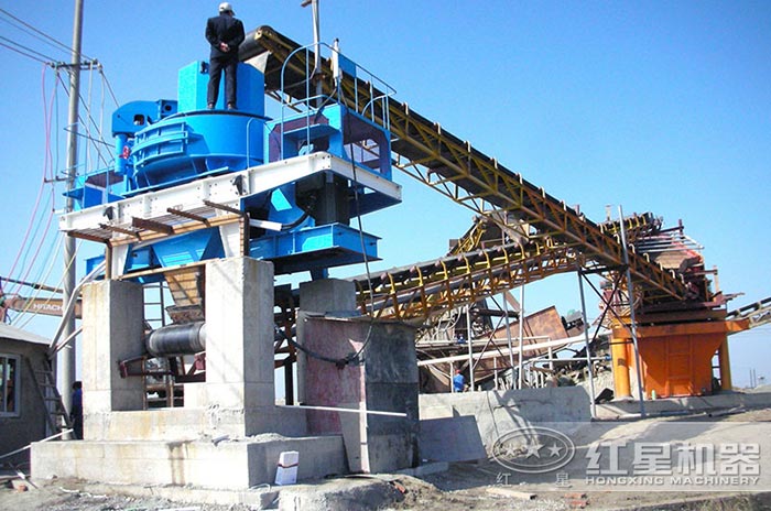 制砂生產(chǎn)線安裝現(xiàn)場