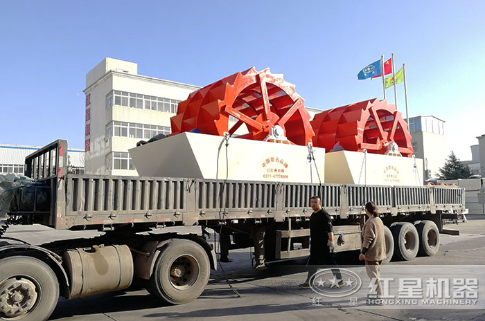大型洗沙設(shè)備發(fā)貨現(xiàn)場