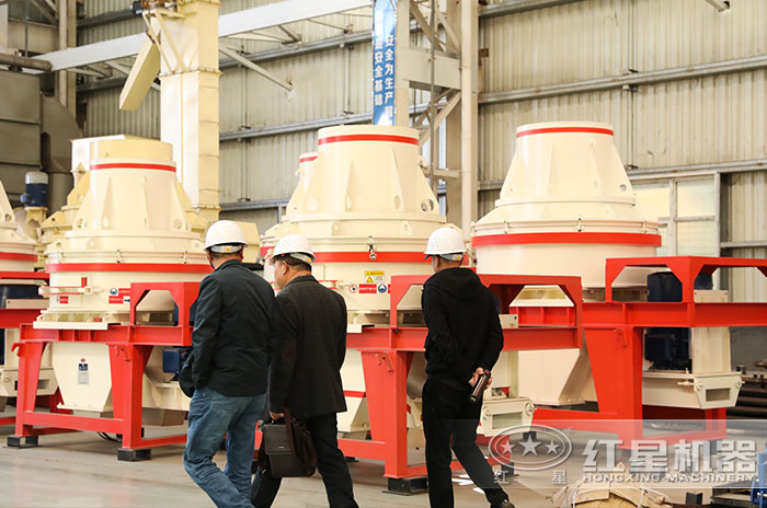 客戶(hù)到紅星機(jī)器廠區(qū)參觀考察設(shè)備