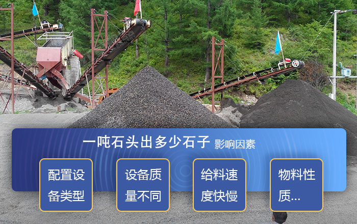 影響石頭破碎加工出石子量的因素 影響石頭破碎加工出石子量的因素
