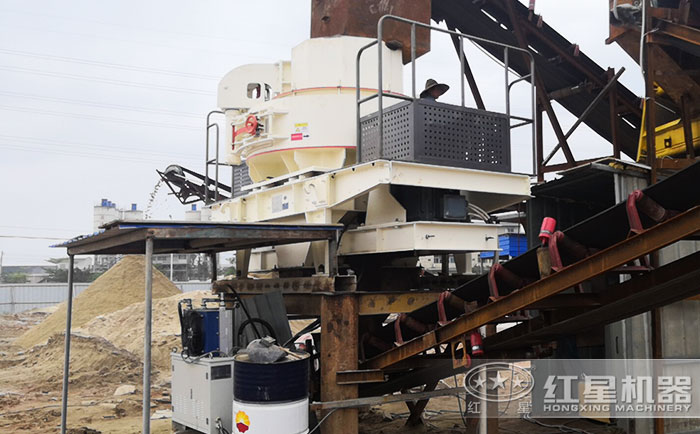 制砂加工現(xiàn)場