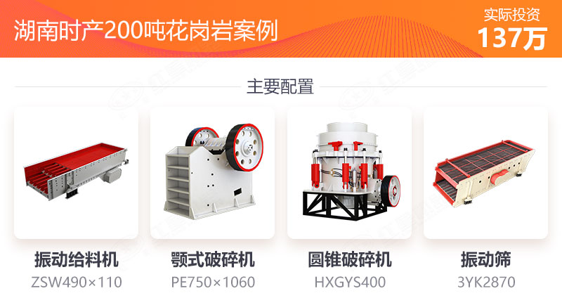 時(shí)產(chǎn)200噸花崗巖設(shè)備配置 時(shí)產(chǎn)200噸花崗巖設(shè)備配置