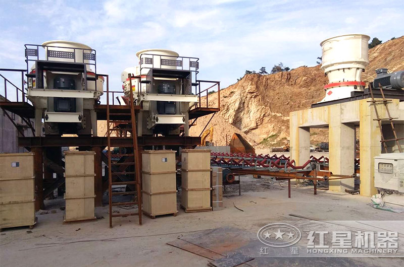 河沙制砂現(xiàn)場